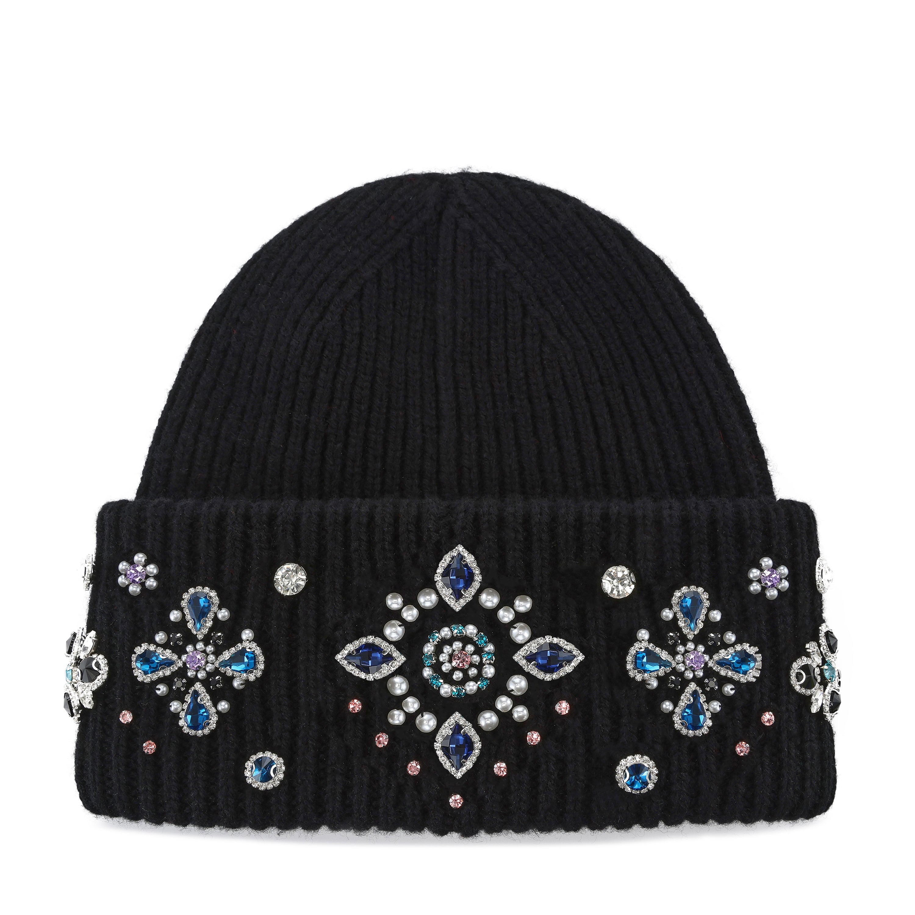 Hand-Embellished II Crystal Beanie Main image