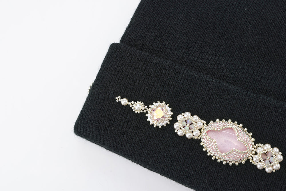 Beaded Cuff Beanie