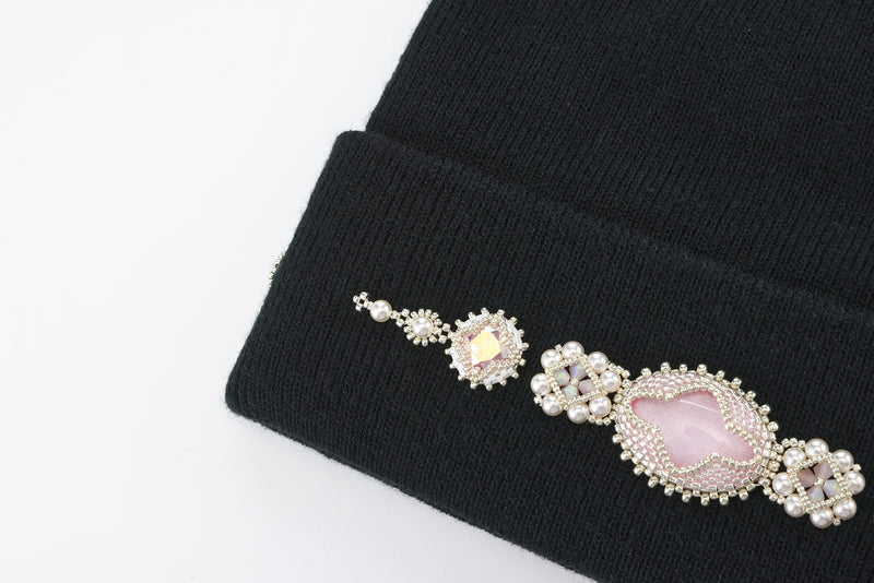 Beaded Cuff Beanie