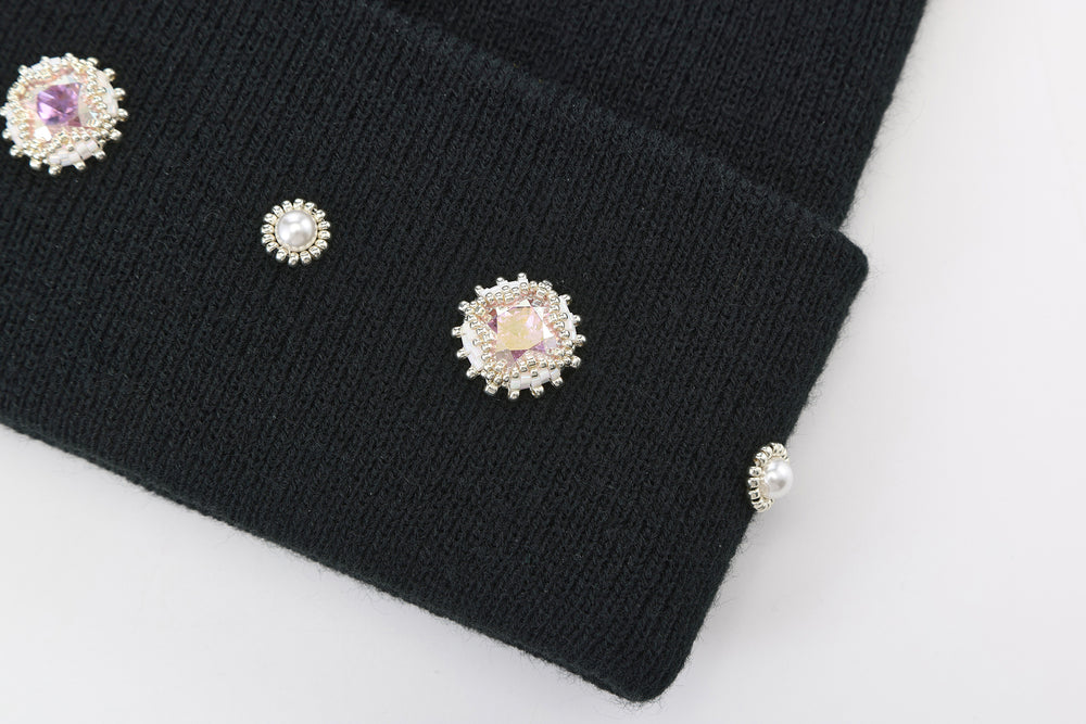 Beaded Cuff Beanie
