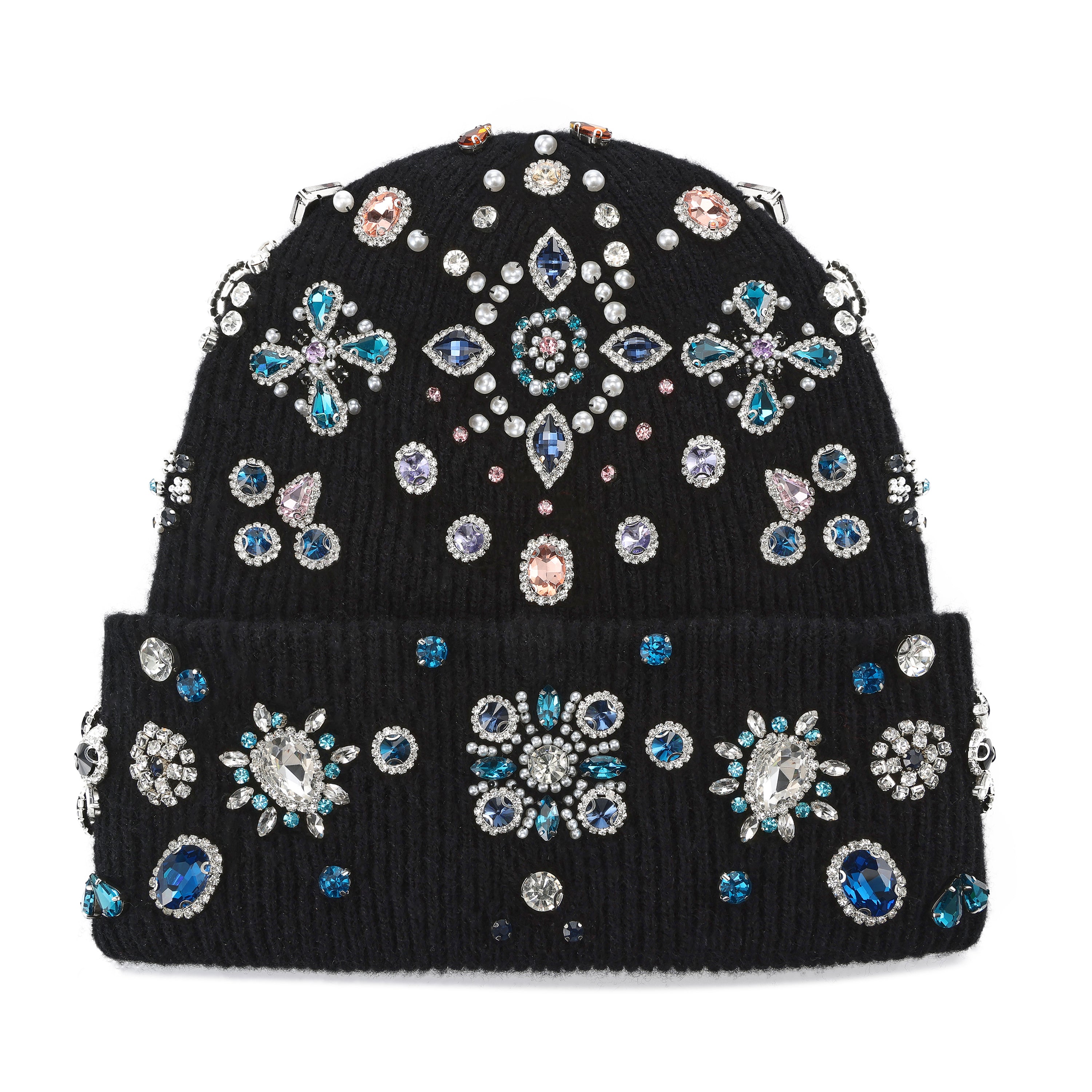 Hand-Embellished I Crystal Beanie Main image