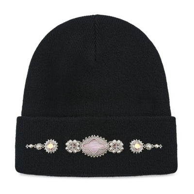 Beaded Cuff Beanie